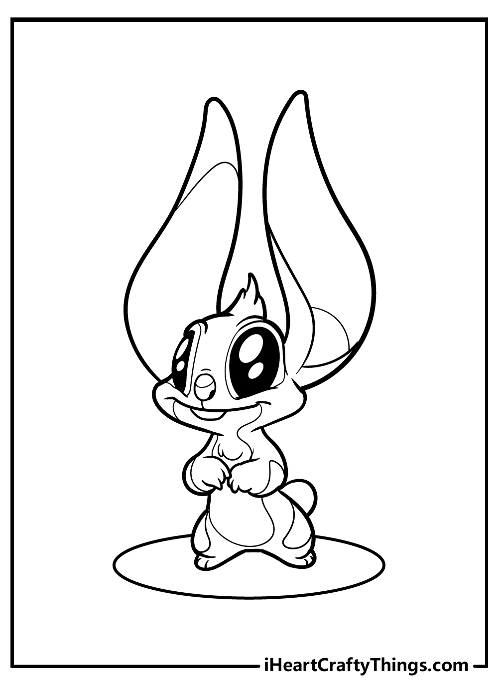 Cute Stitch Coloring Pages for Kids 100