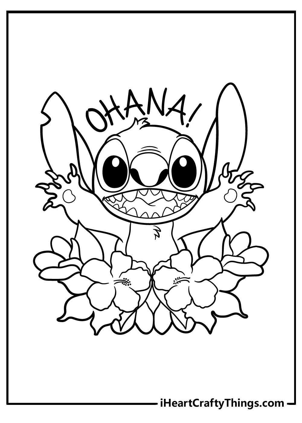 Cute Stitch Coloring Pages for Kids 101