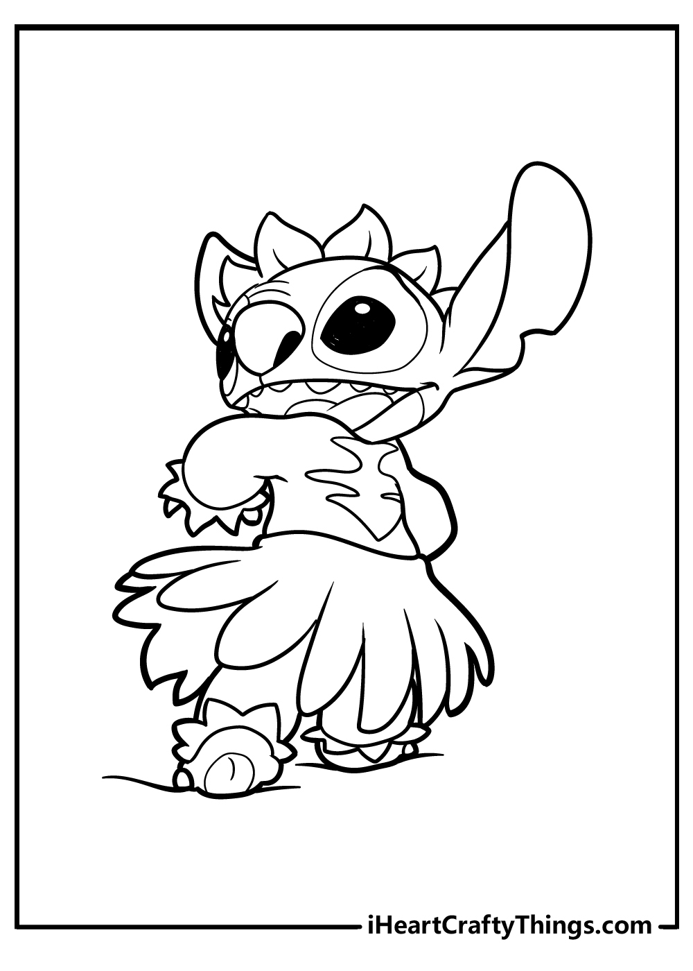 Cute Stitch Coloring Pages for Kids 104