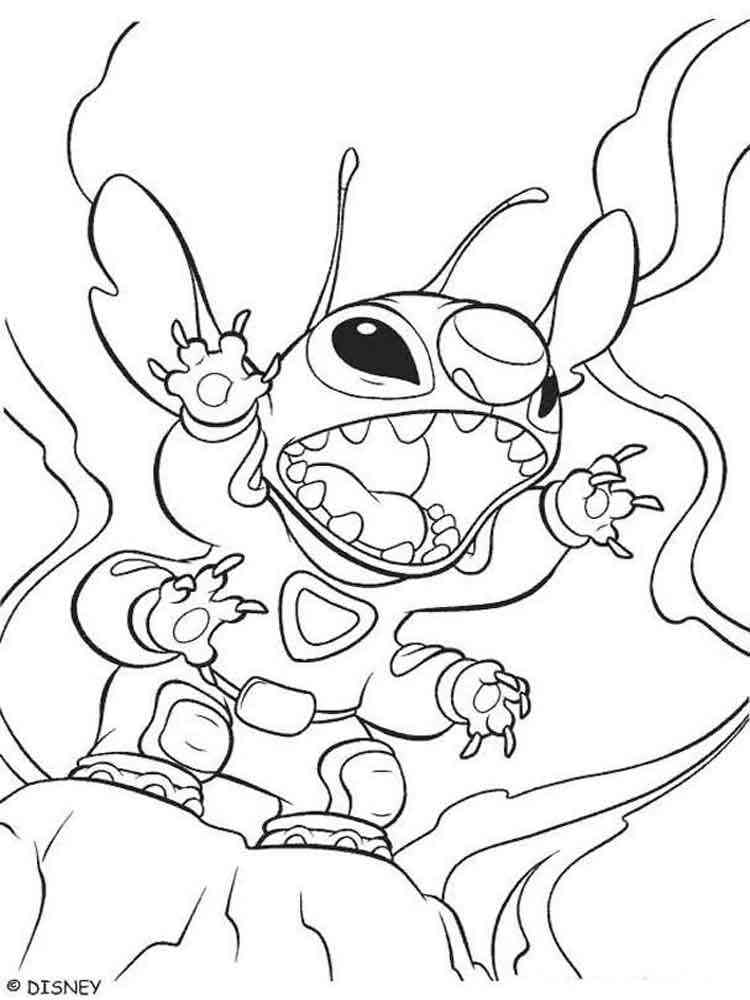 Cute Stitch Coloring Pages for Kids 109