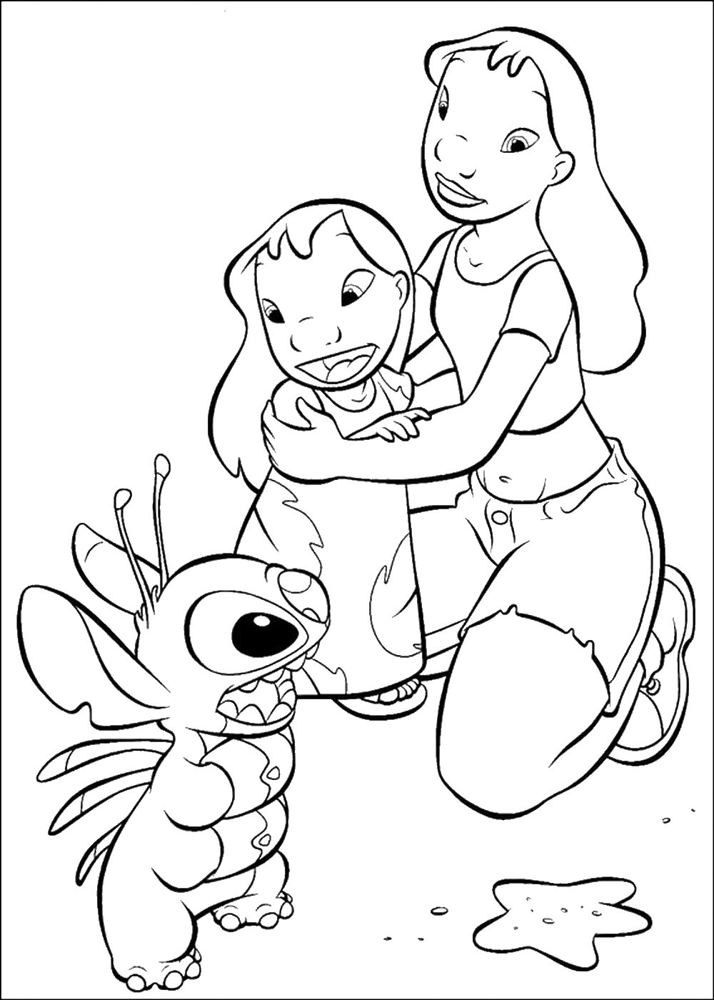 Cute Stitch Coloring Pages for Kids 112