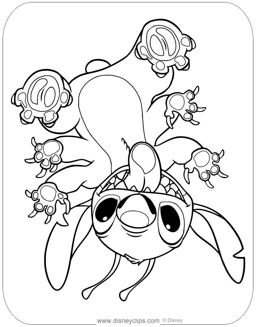 Cute Stitch Coloring Pages for Kids 113