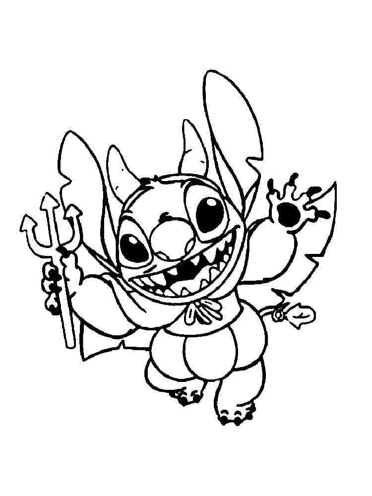 Cute Stitch Coloring Pages for Kids 116