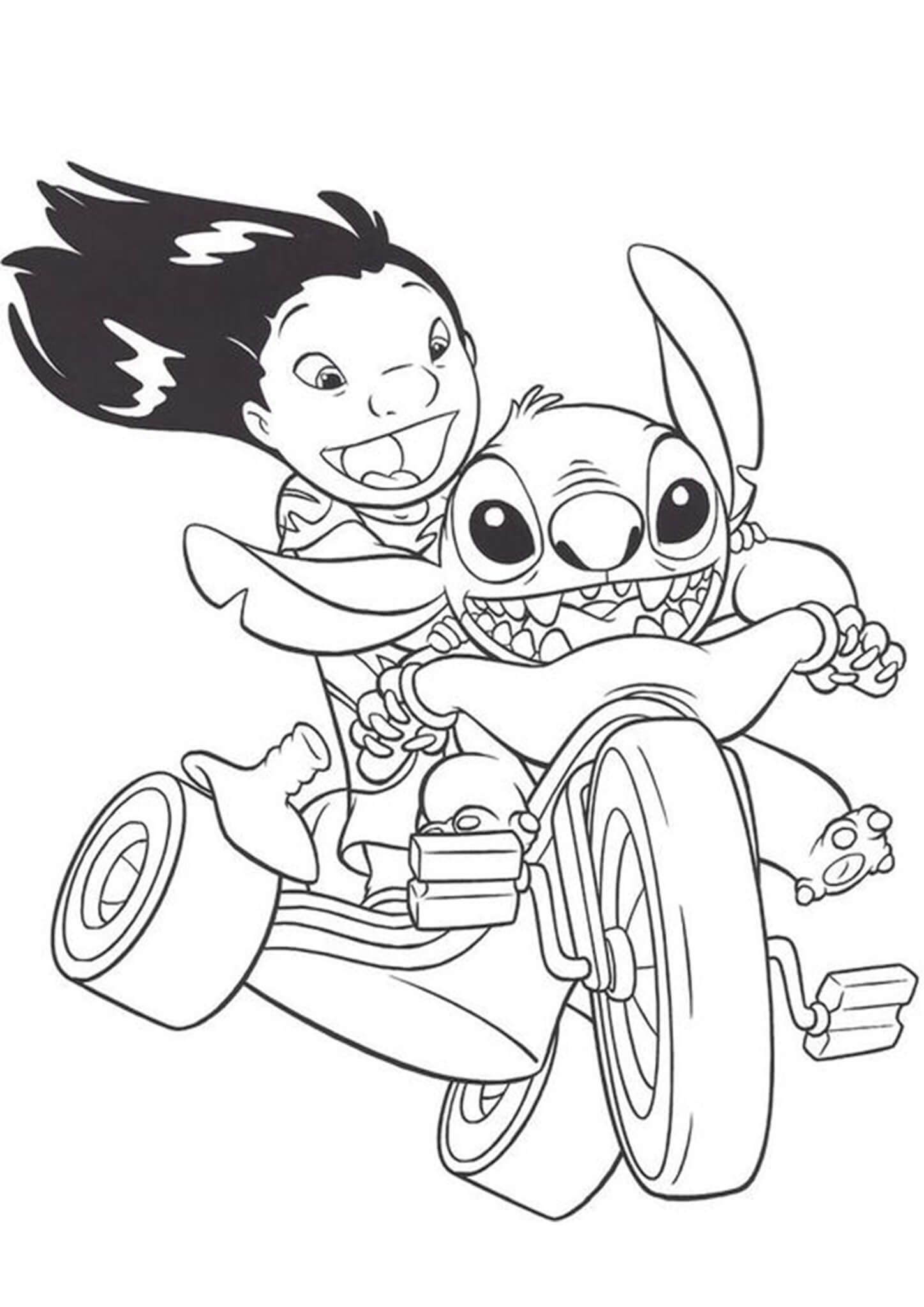 Cute Stitch Coloring Pages for Kids 127