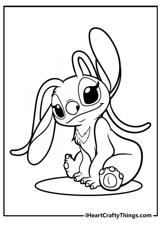 Cute Stitch Coloring Pages for Kids 25