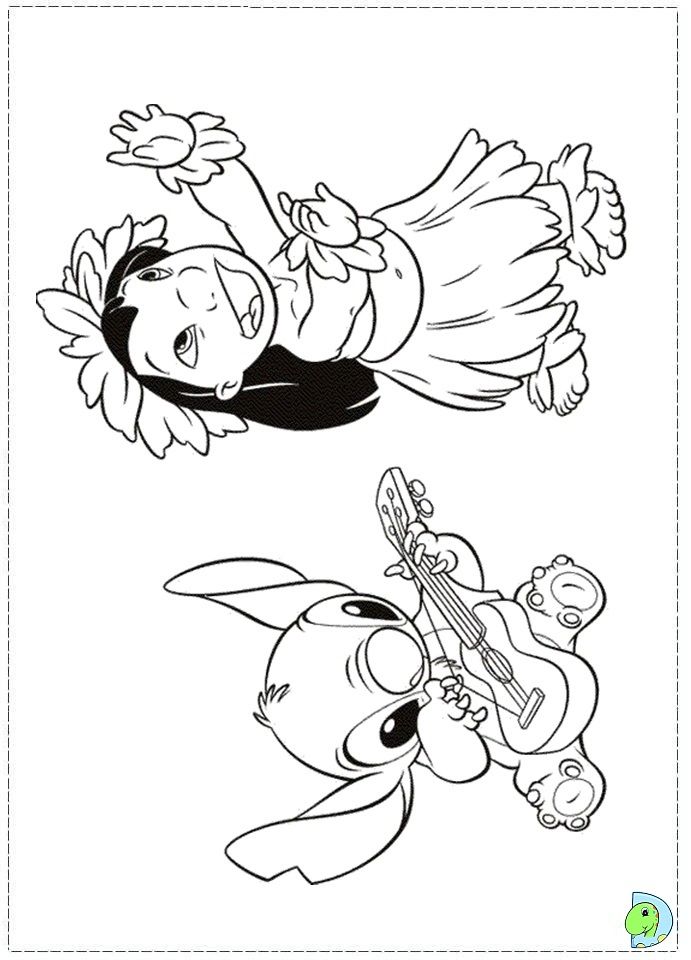 Cute Stitch Coloring Pages for Kids 26