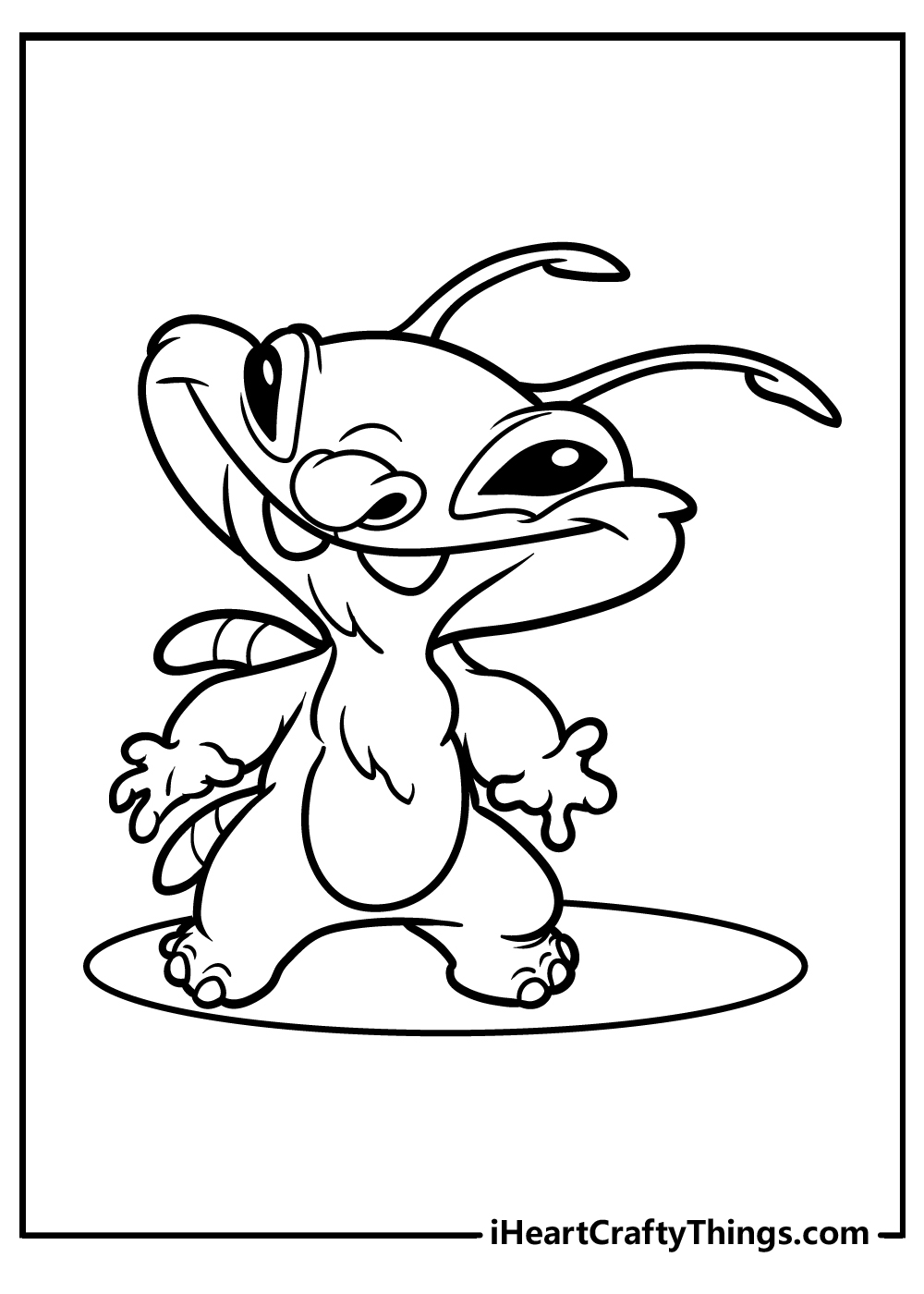 Cute Stitch Coloring Pages for Kids 36