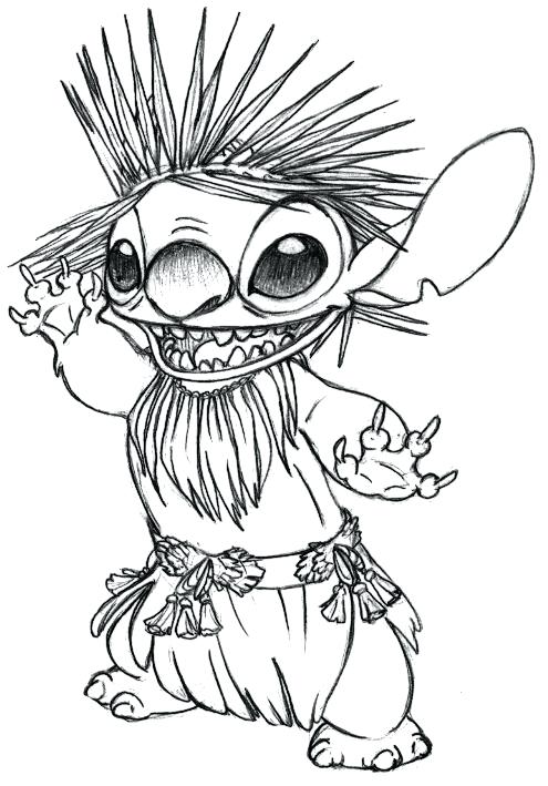 Cute Stitch Coloring Pages for Kids 37