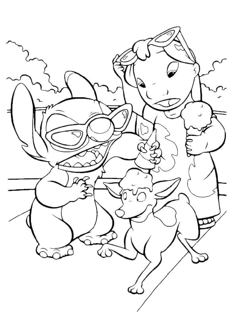 Cute Stitch Coloring Pages for Kids 40