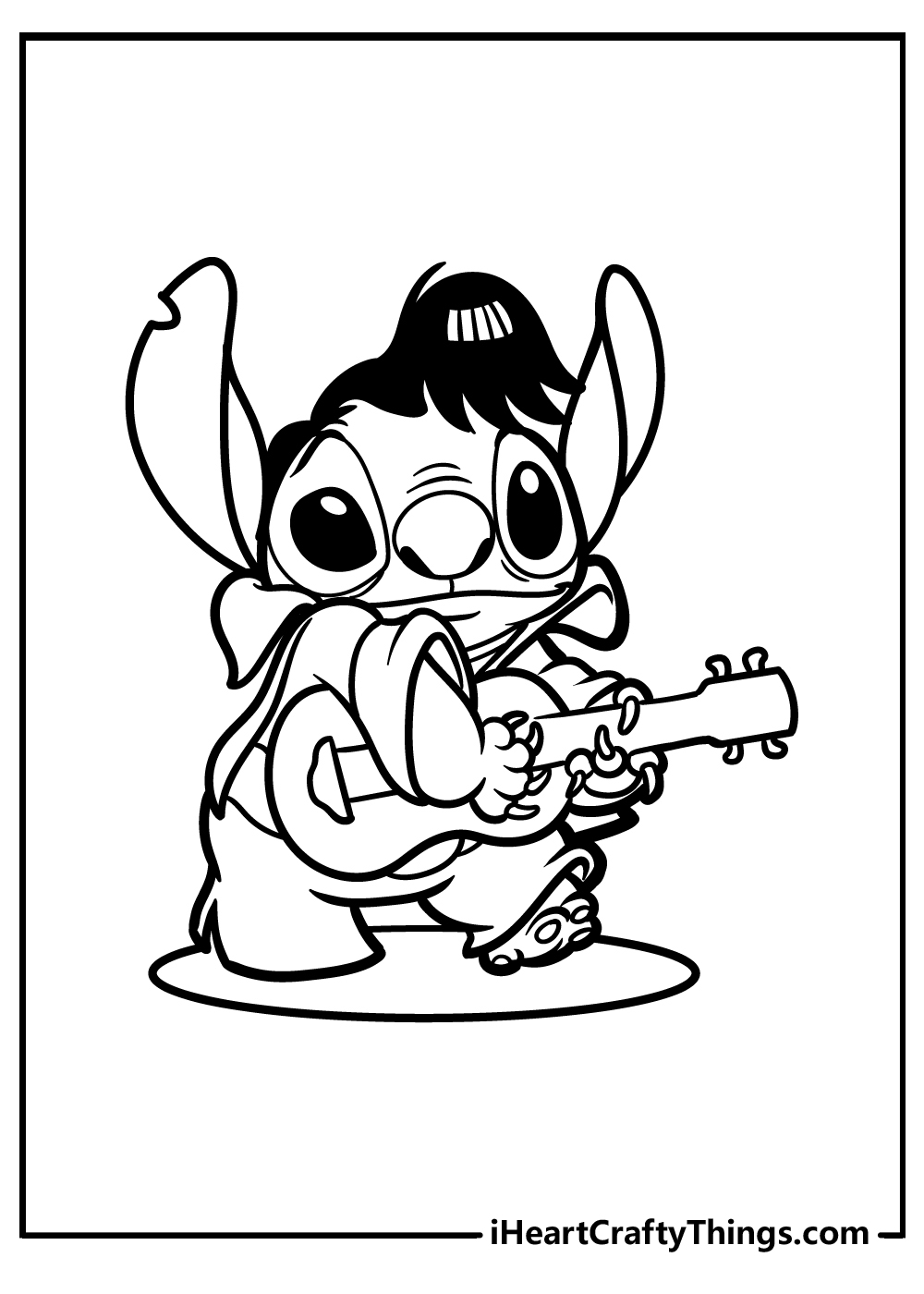 Cute Stitch Coloring Pages for Kids 43