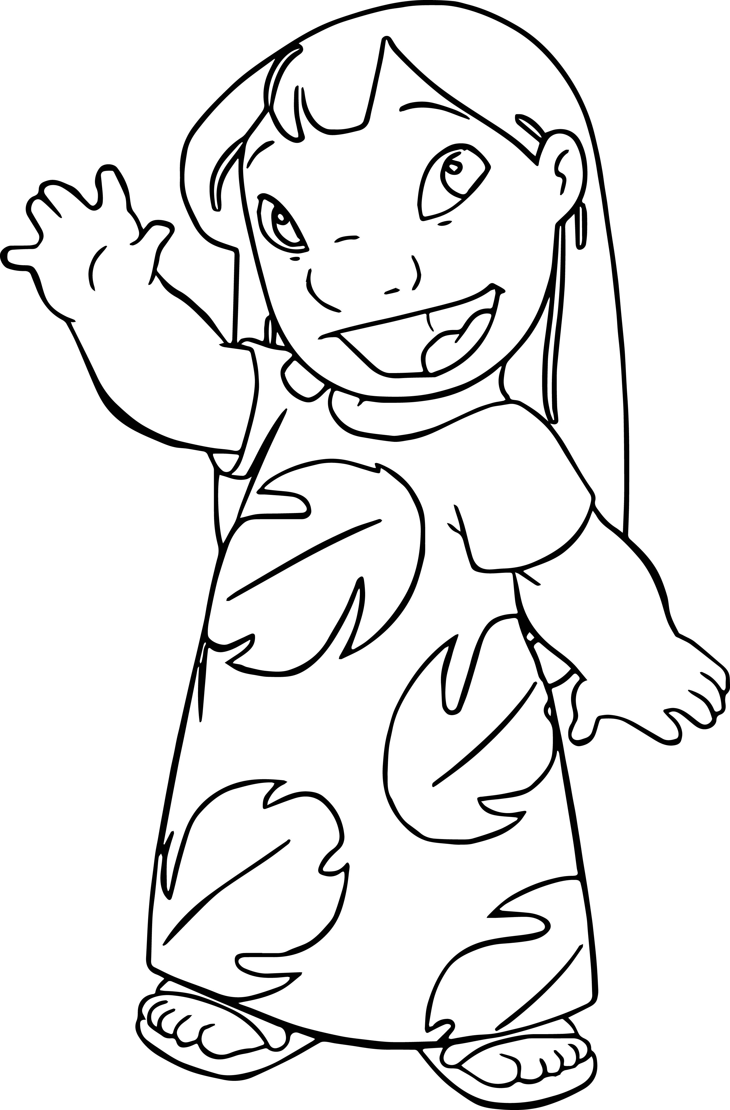 Cute Stitch Coloring Pages for Kids 45