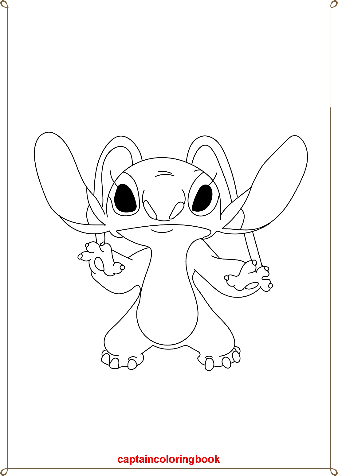 Cute Stitch Coloring Pages for Kids 49