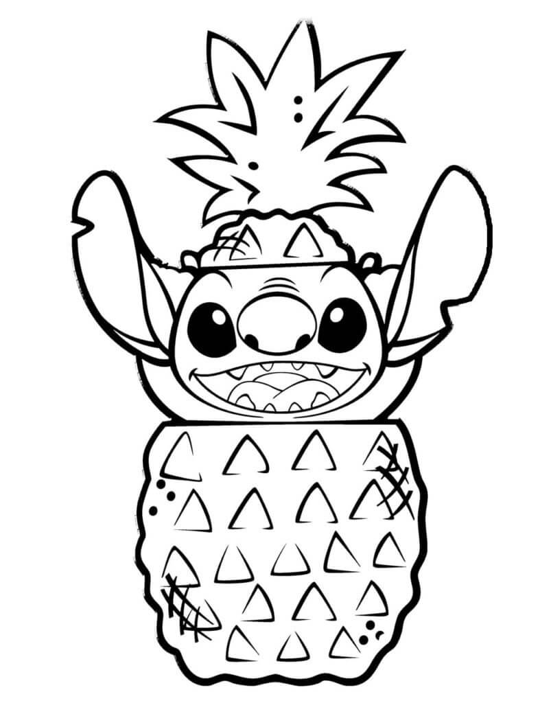 Cute Stitch Coloring Pages for Kids 50