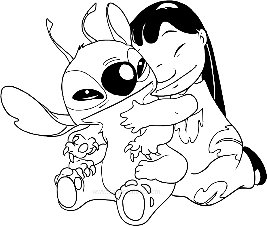 Cute Stitch Coloring Pages for Kids 53