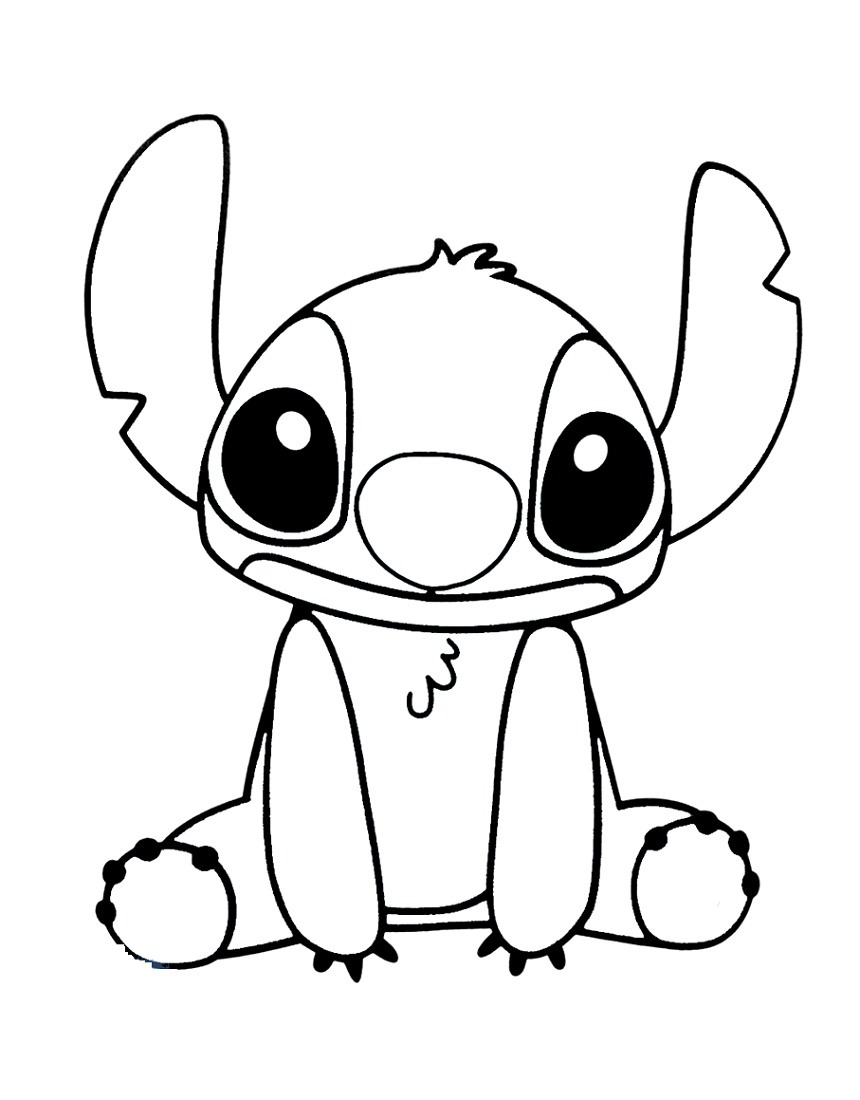 Cute Stitch Coloring Pages for Kids 54