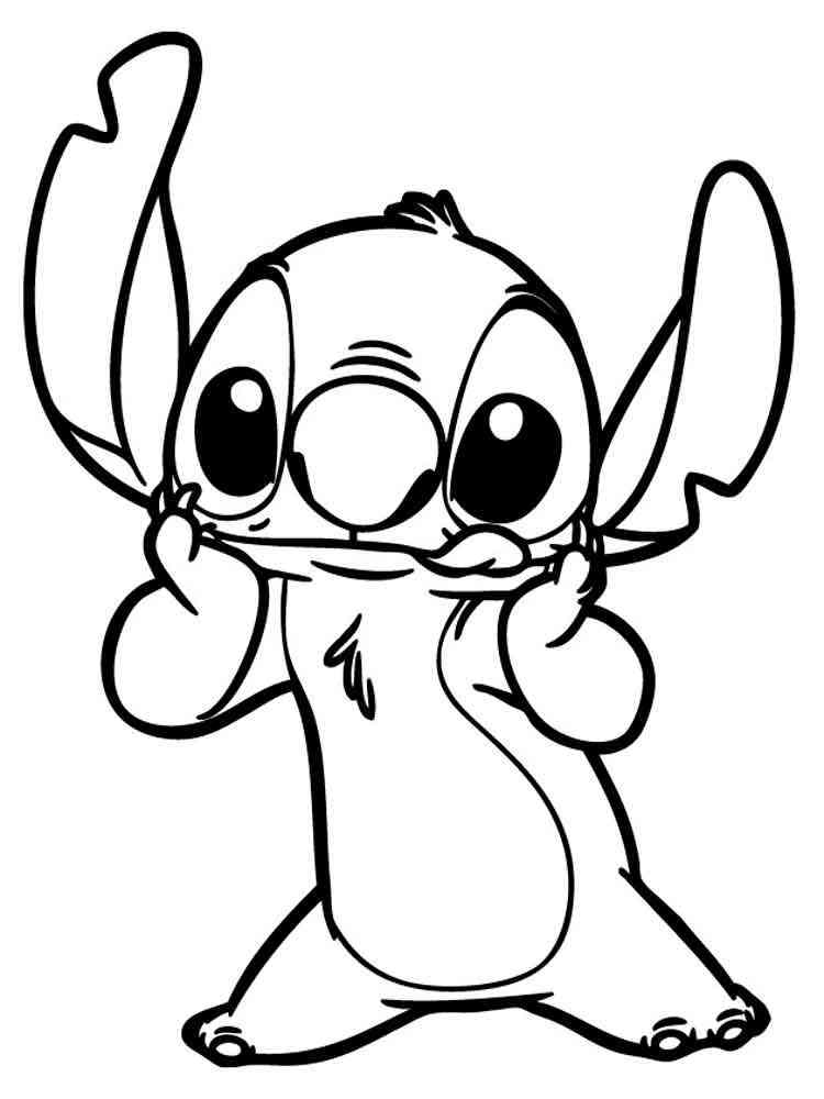 Cute Stitch Coloring Pages for Kids 55