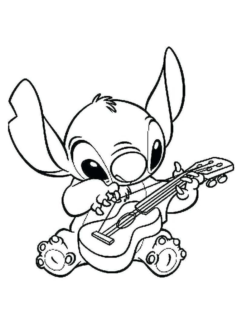 Cute Stitch Coloring Pages for Kids 60