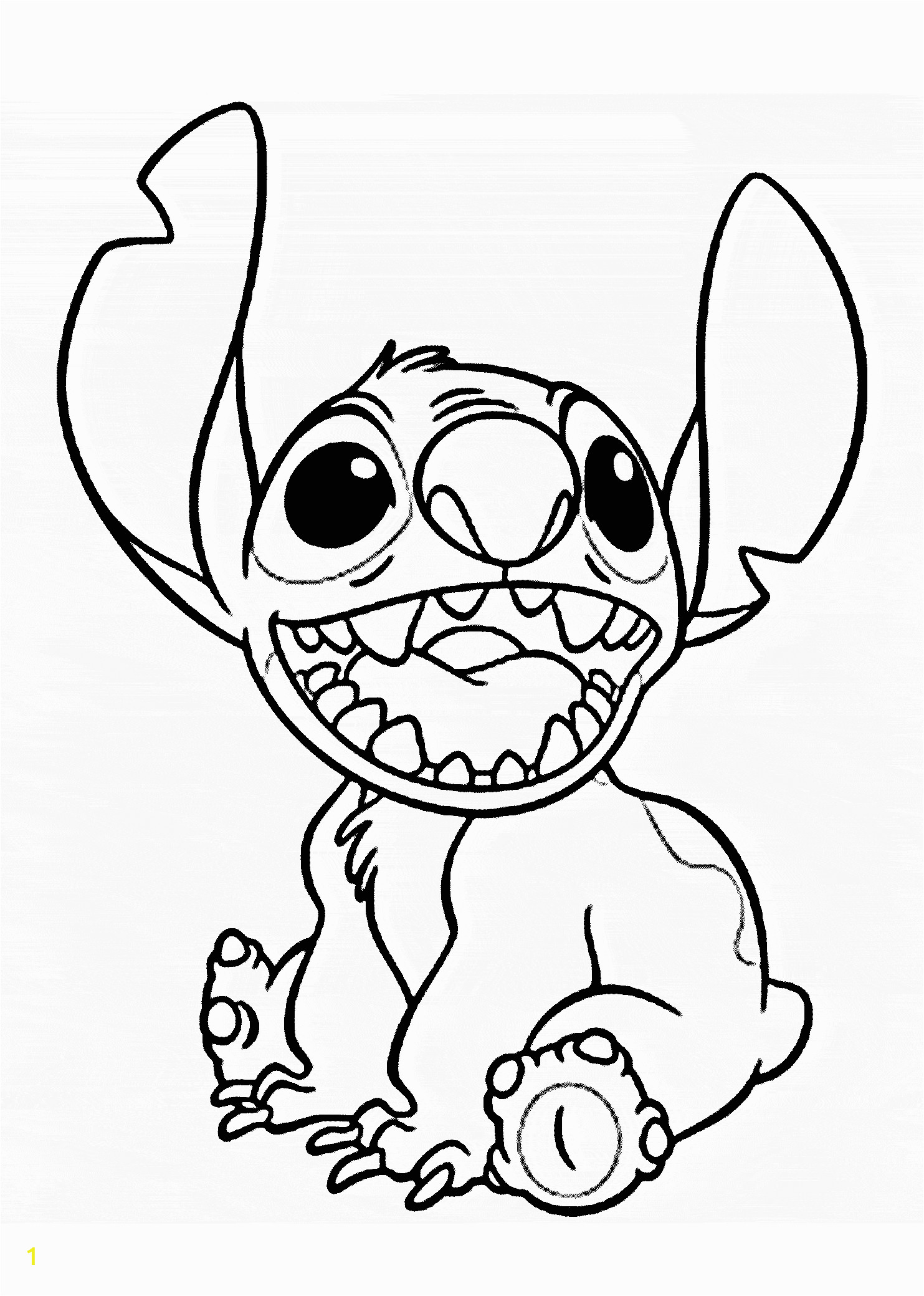 Cute Stitch Coloring Pages for Kids 61