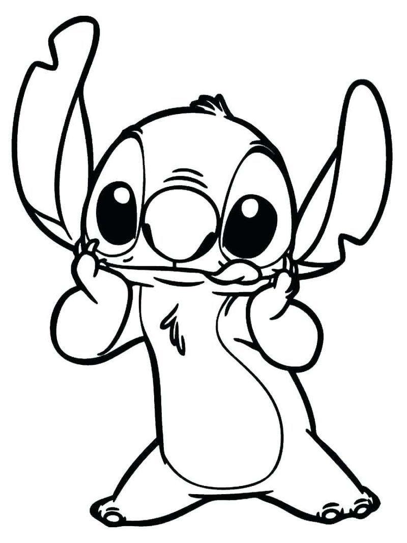 Cute Stitch Coloring Pages for Kids 62