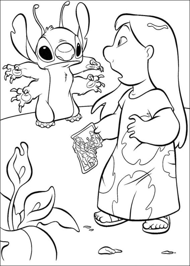 Cute Stitch Coloring Pages for Kids 65