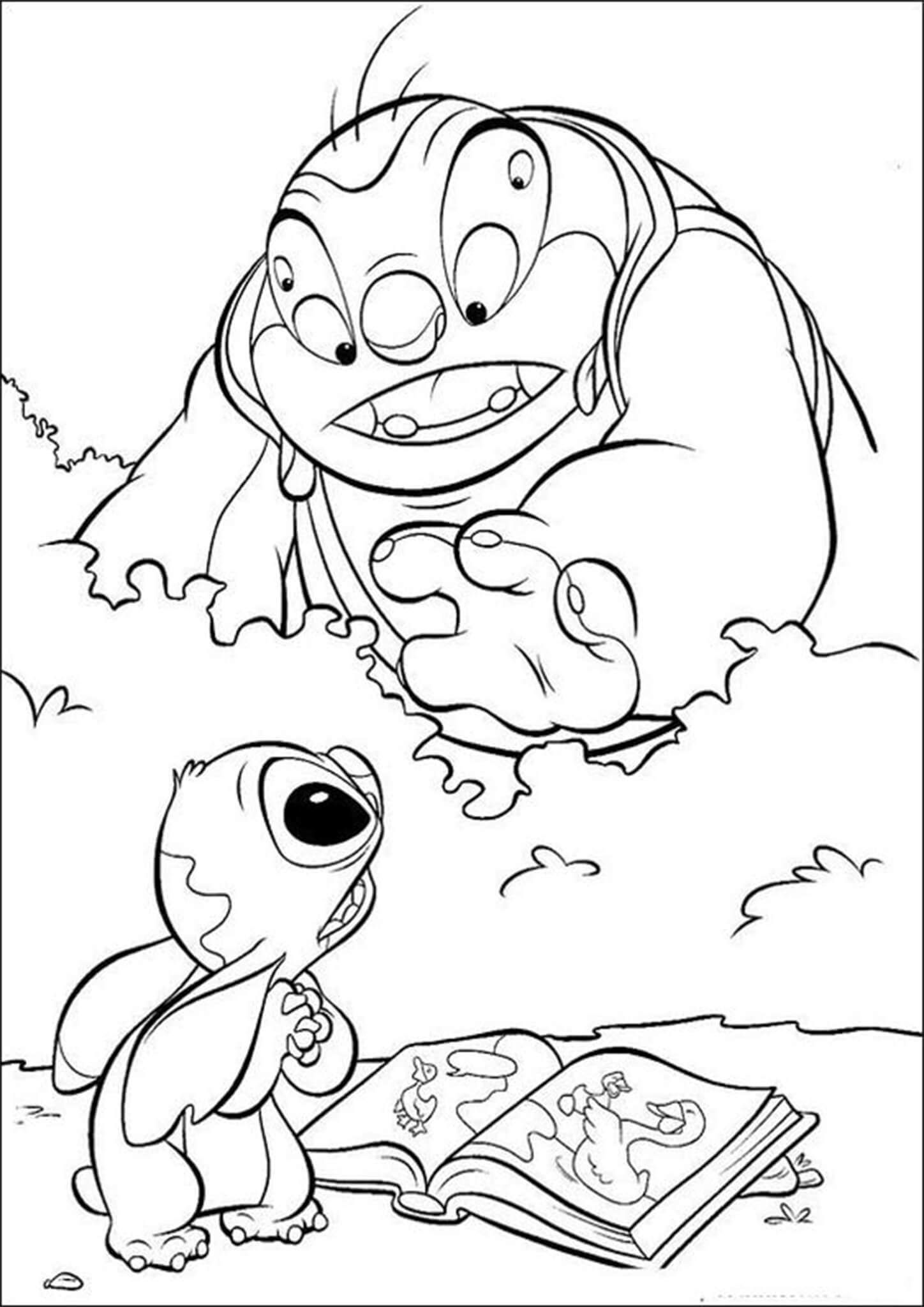 Cute Stitch Coloring Pages for Kids 71