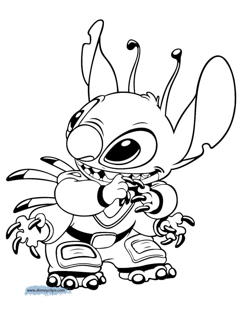 Cute Stitch Coloring Pages for Kids 72