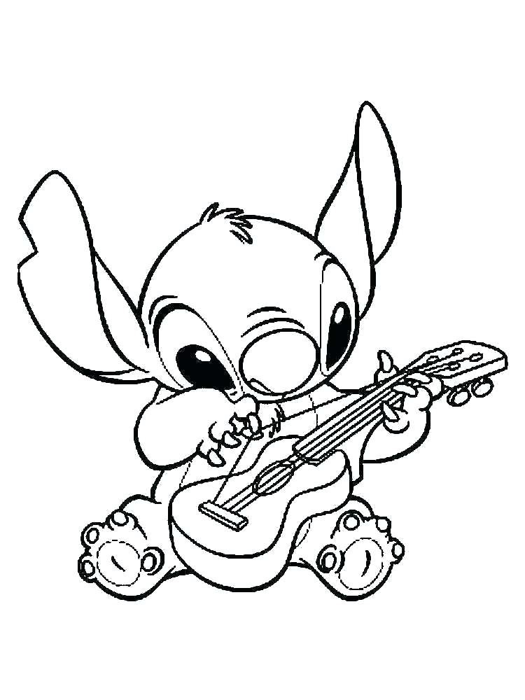 Cute Stitch Coloring Pages for Kids 74