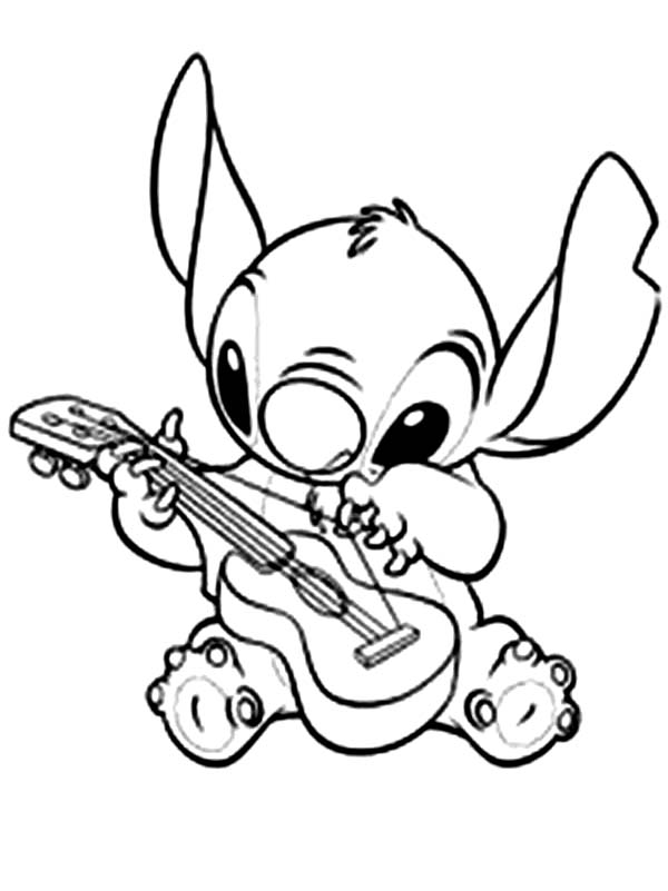 Cute Stitch Coloring Pages for Kids 75