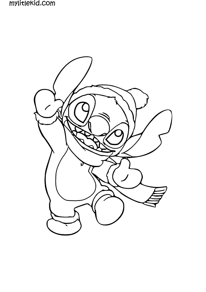 Cute Stitch Coloring Pages for Kids 78