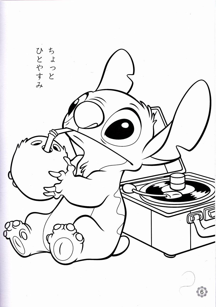 Cute Stitch Coloring Pages for Kids 80