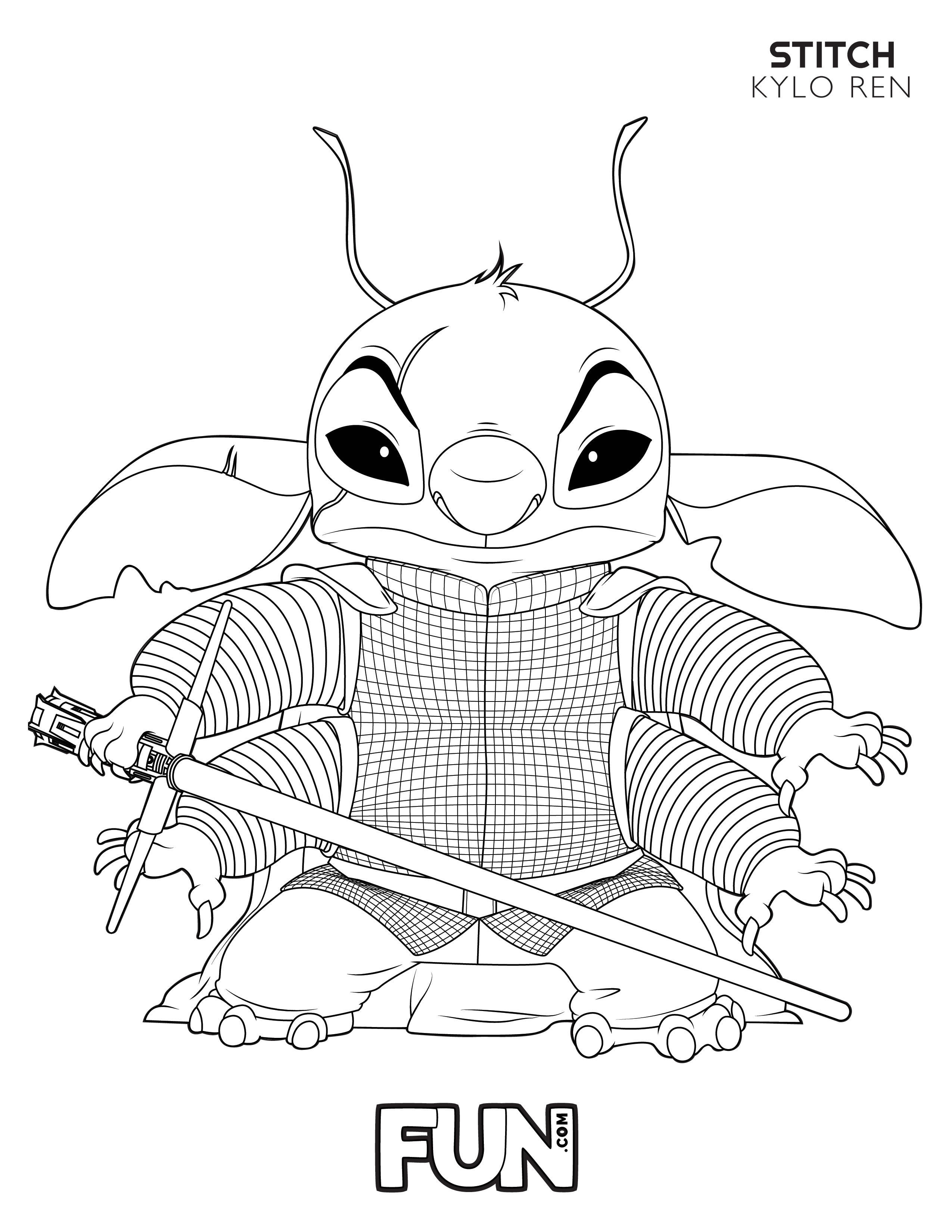 Cute Stitch Coloring Pages for Kids 81