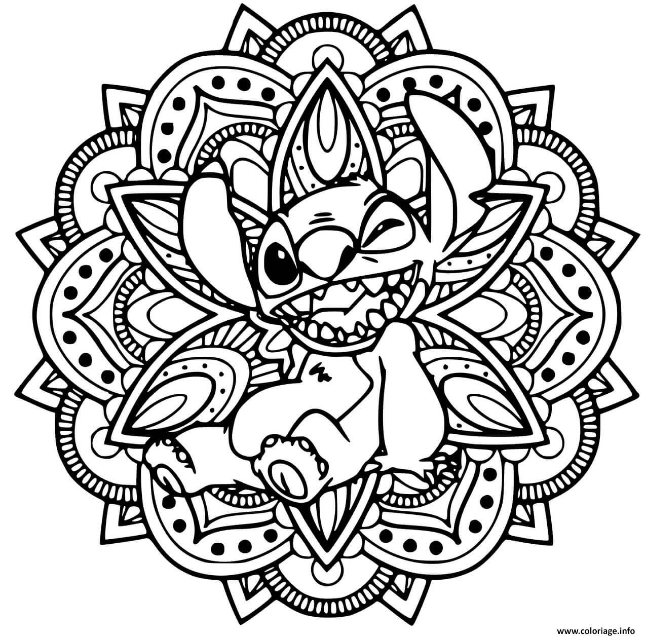 Cute Stitch Coloring Pages for Kids 82