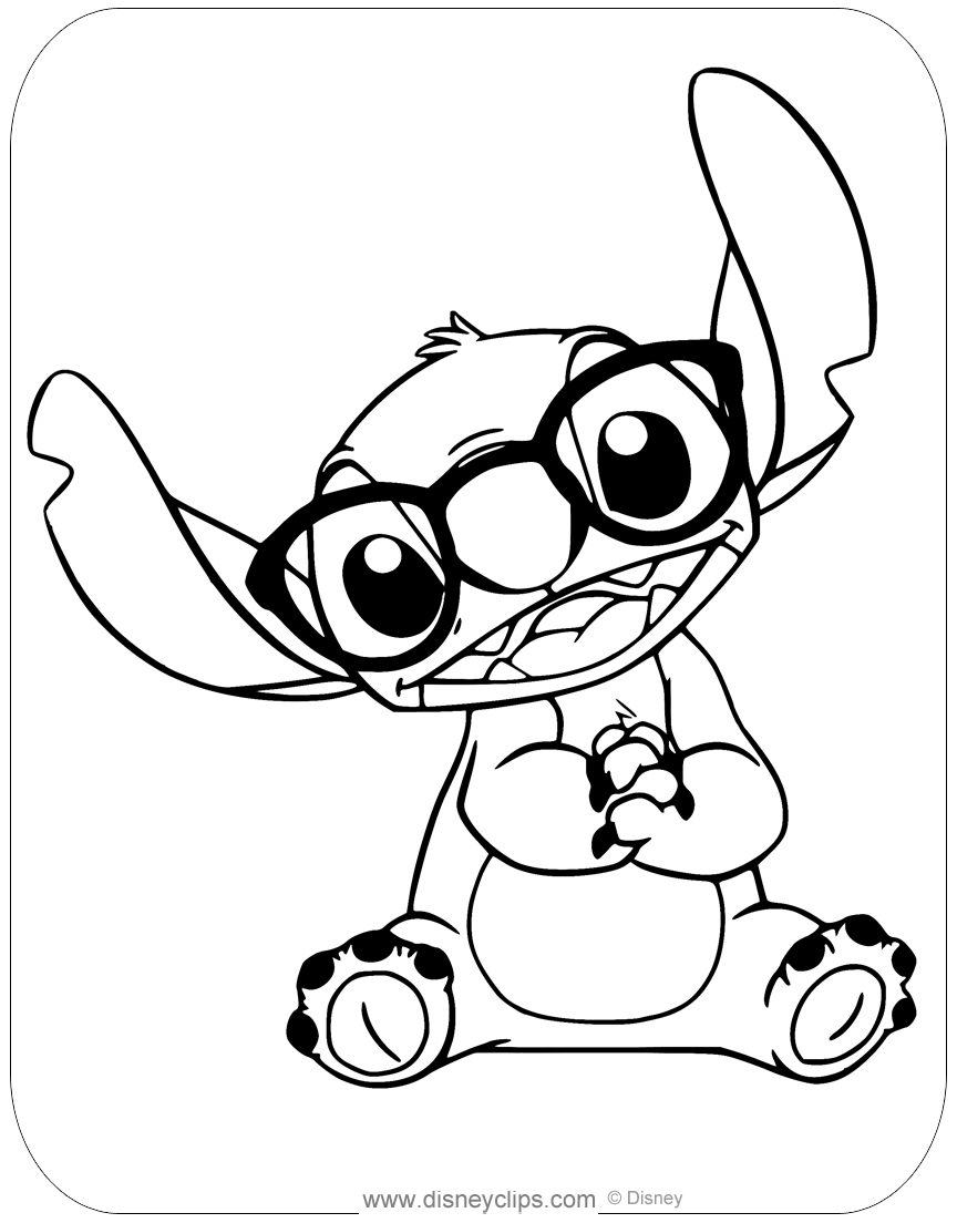 Cute Stitch Coloring Pages for Kids 84