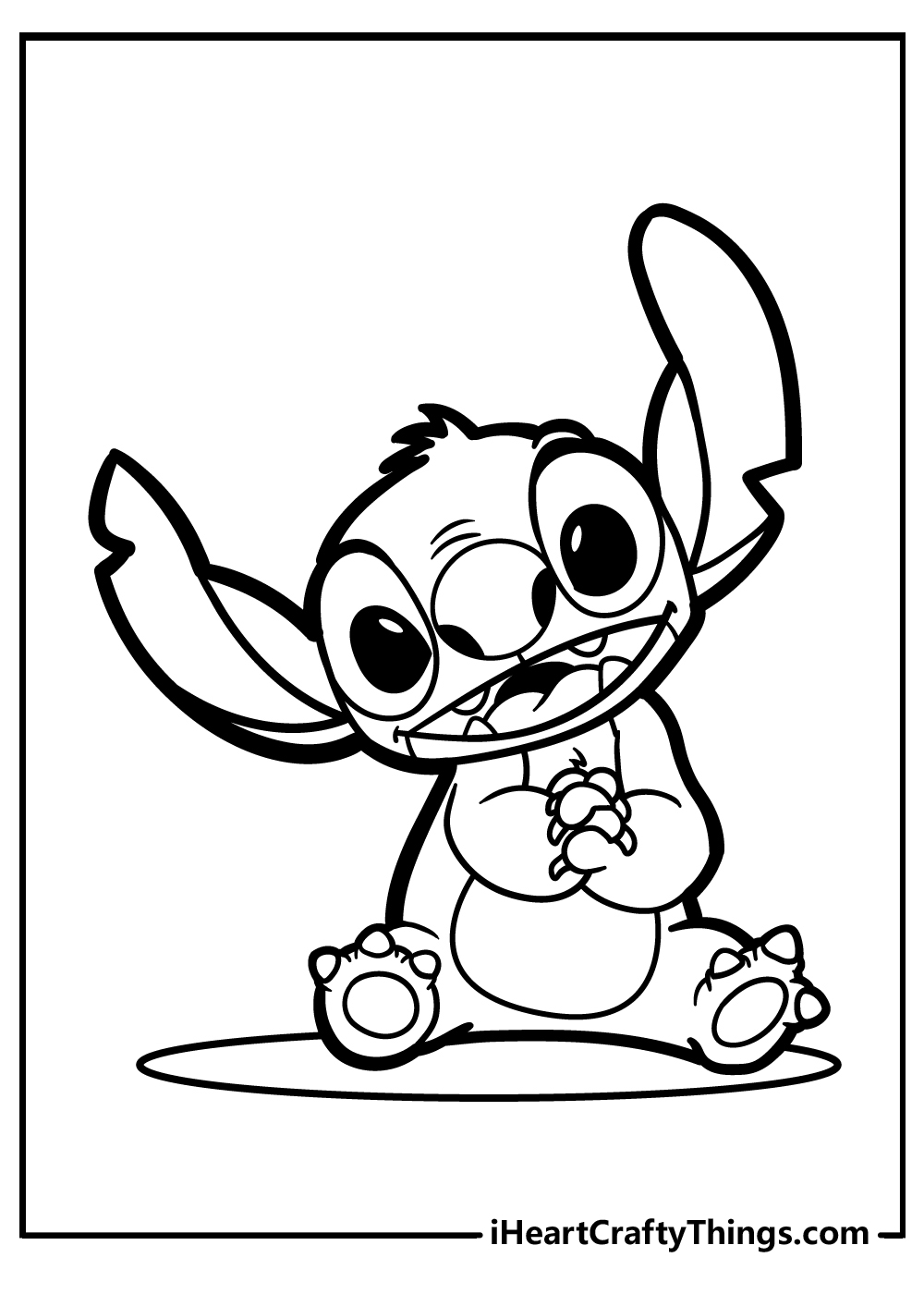 Cute Stitch Coloring Pages for Kids 86