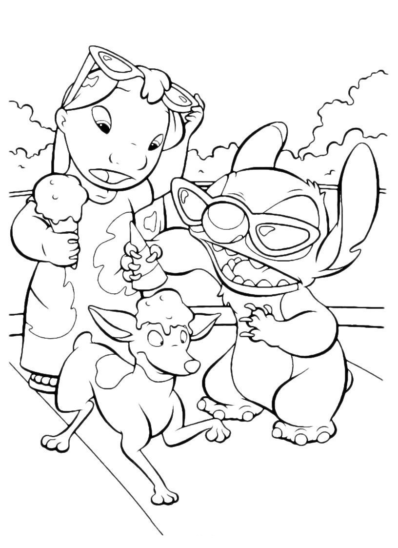 Cute Stitch Coloring Pages for Kids 88