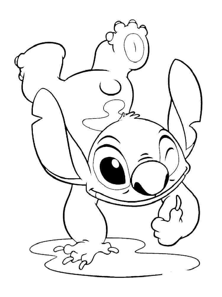 Cute Stitch Coloring Pages for Kids 89