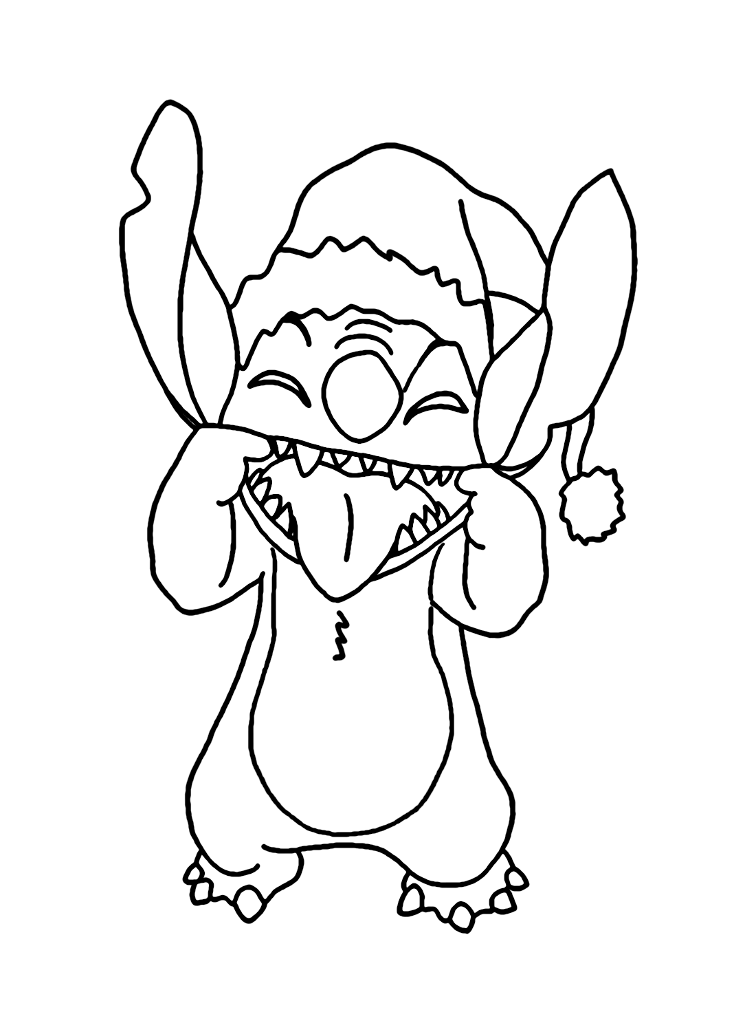 Cute Stitch Coloring Pages for Kids 96