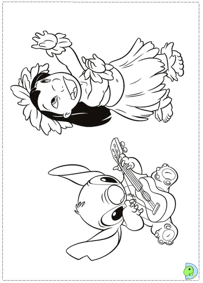 Cute Stitch Coloring Pages for Kids 97