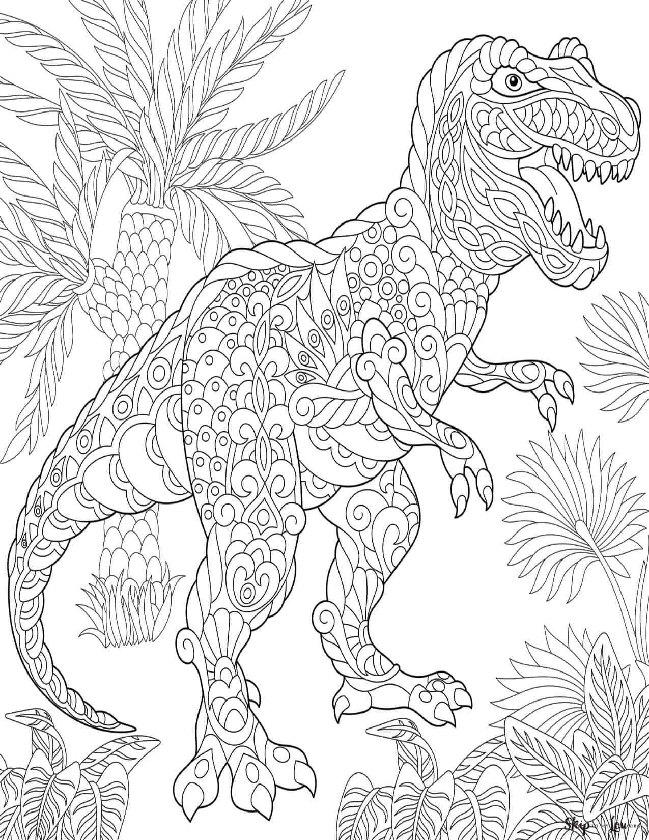 Dinosaur Coloring Page for Kids 10