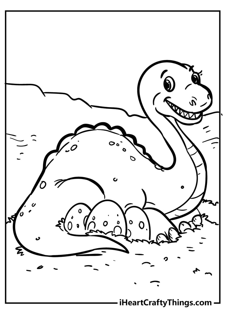 Dinosaur Coloring Page for Kids 104