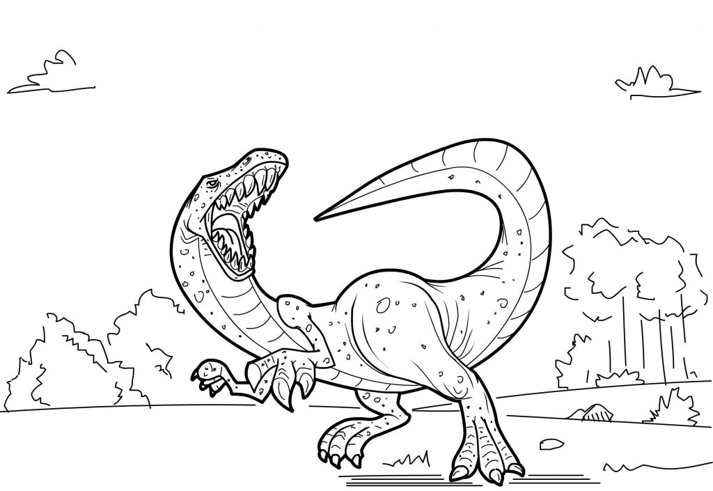 Dinosaur Coloring Page for Kids 105