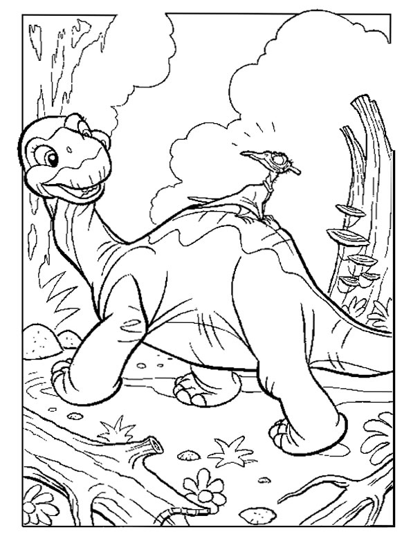 Dinosaur Coloring Page for Kids 109