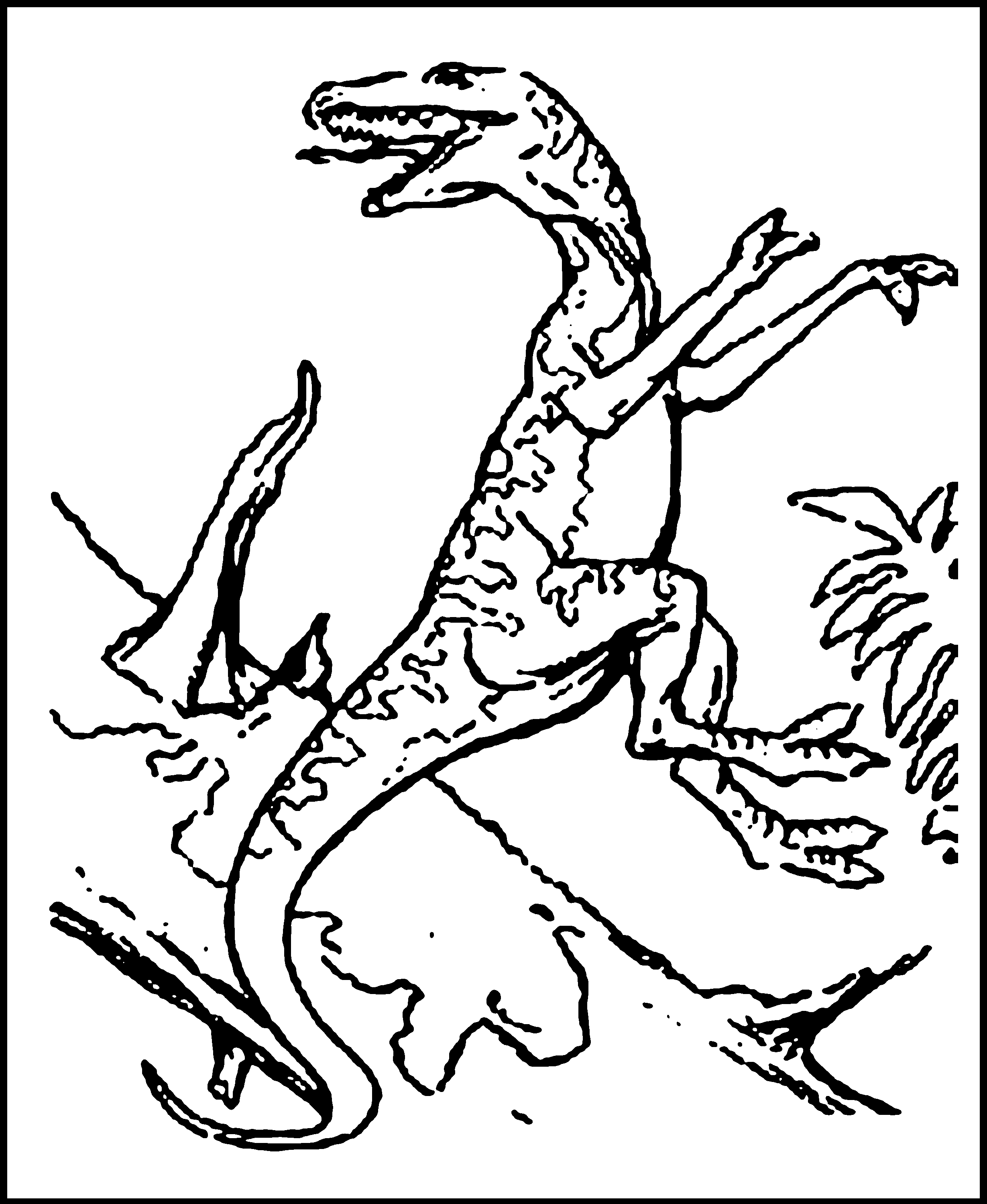 Dinosaur Coloring Page for Kids 12