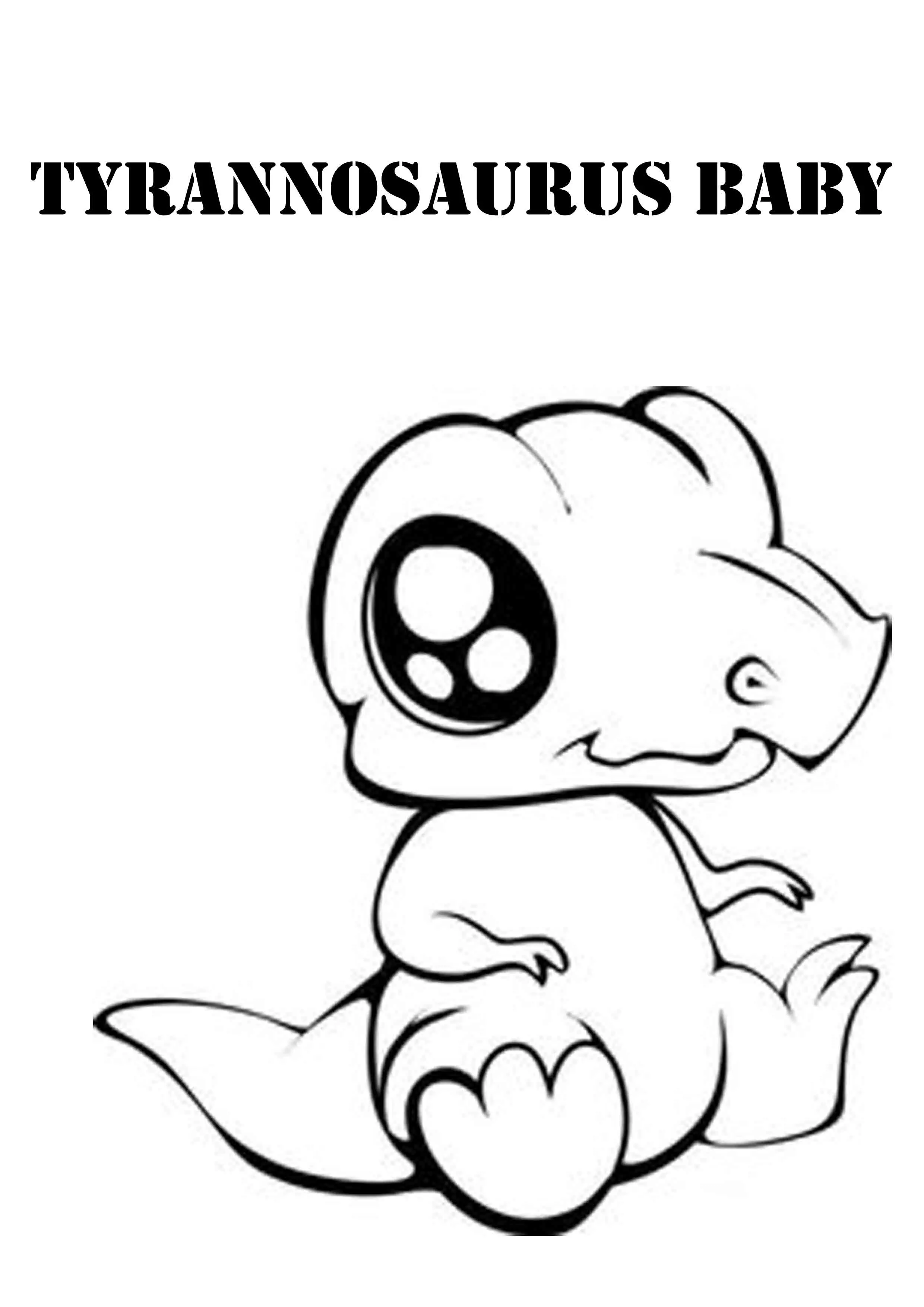 Dinosaur Coloring Page for Kids 21