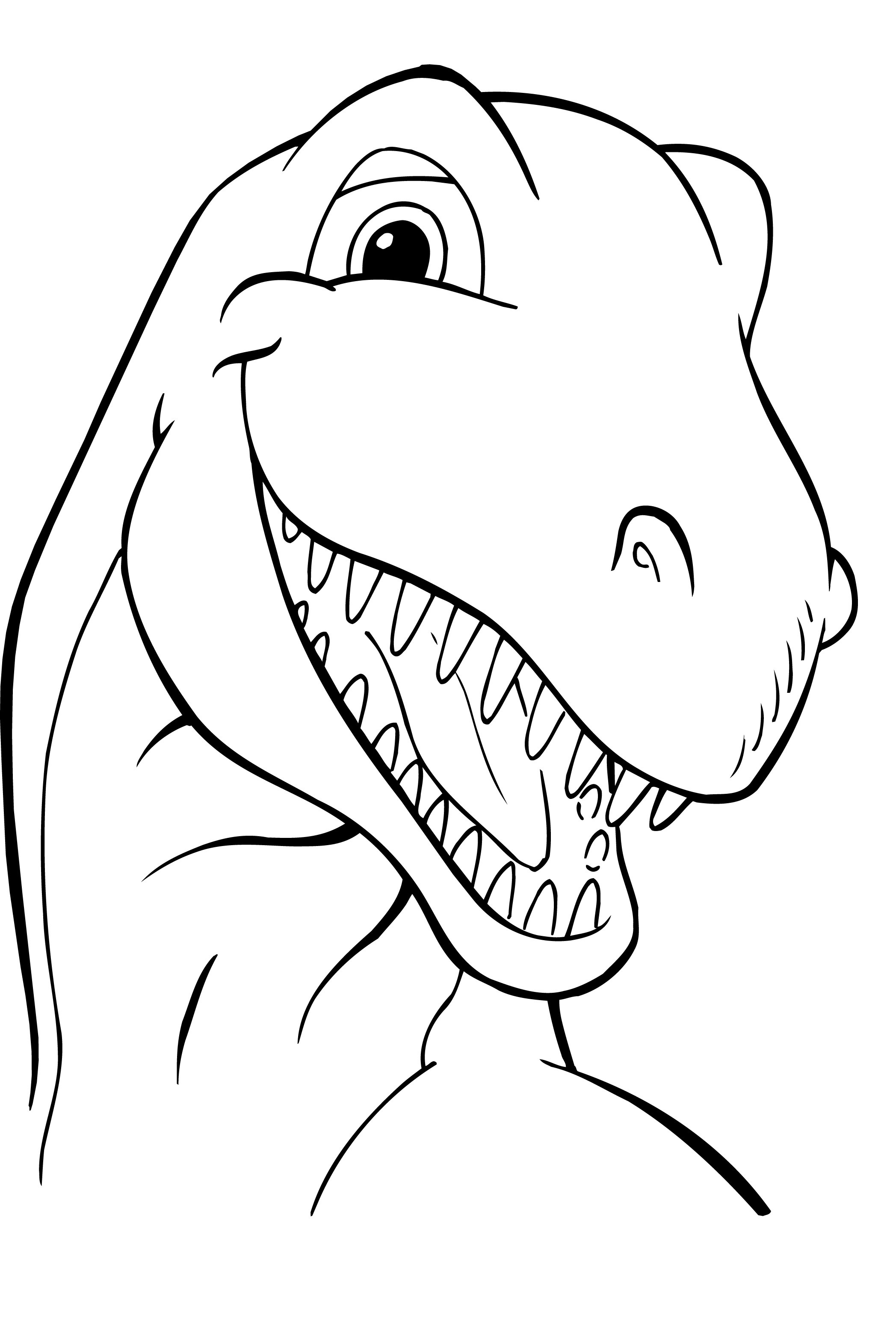 Dinosaur Coloring Page for Kids 4