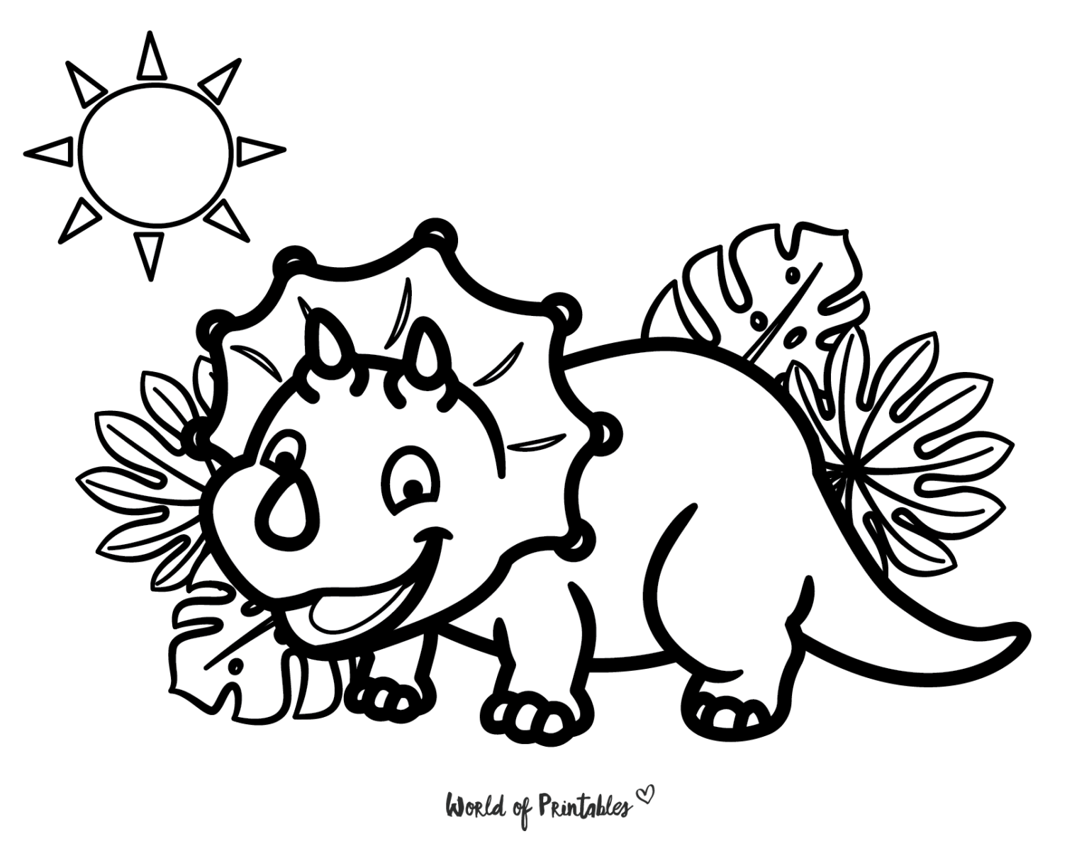 Dinosaur Coloring Page for Kids 46