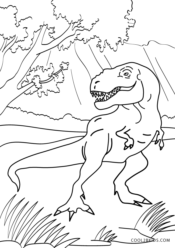 Dinosaur Coloring Page for Kids 52