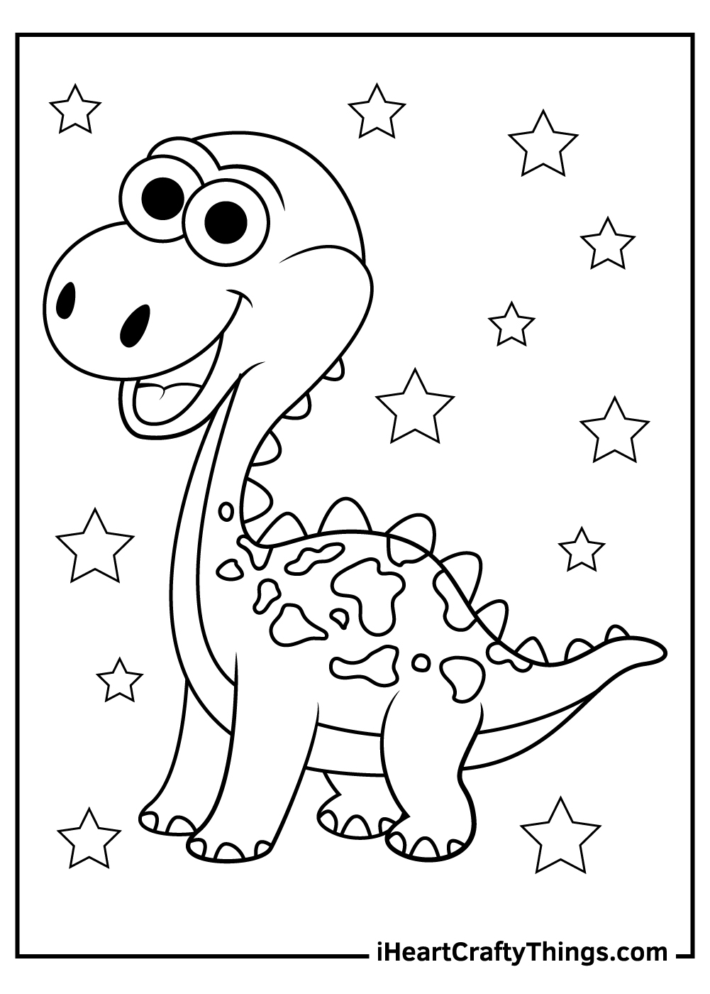 Dinosaur Coloring Page for Kids 55