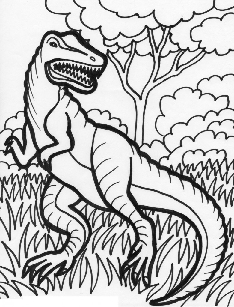 Dinosaur Coloring Page for Kids 59