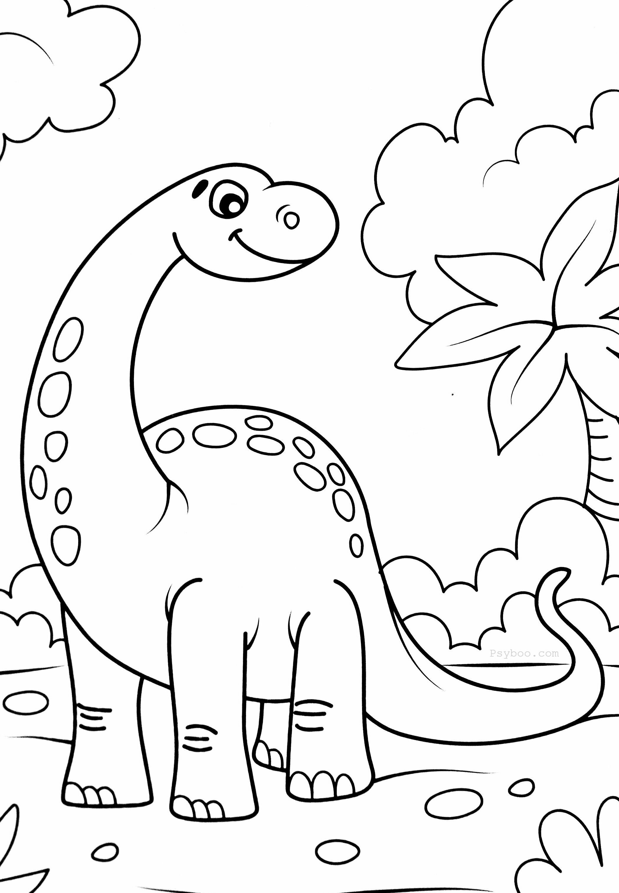 Dinosaur Coloring Page for Kids 66